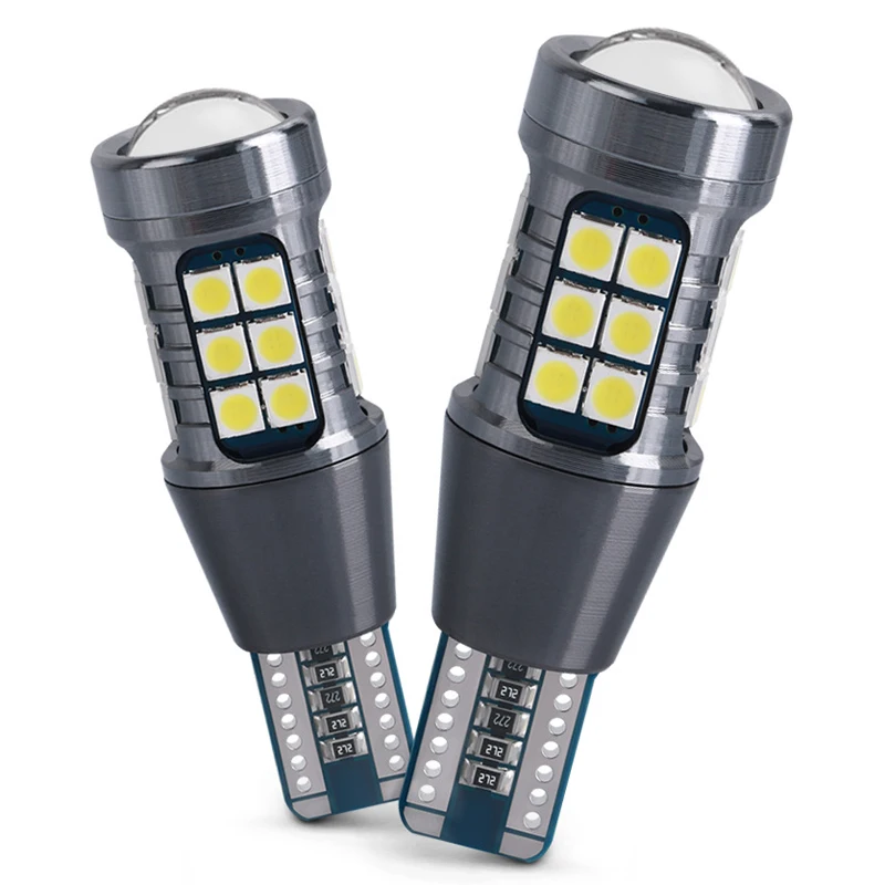 1PCS T15 W16W WY16W LED Bulbs 12V 27SMD White Super Bright Car Turn Reverse Brake Backup Parking Lamps