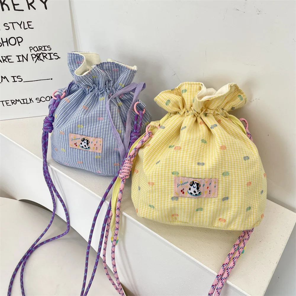 Drawstring Crossbody Bags Shopping Phone Bag Phone Pouch Key Lipstick Organizer Bag Drawstring Bags Coin Purse Drawstring Bag