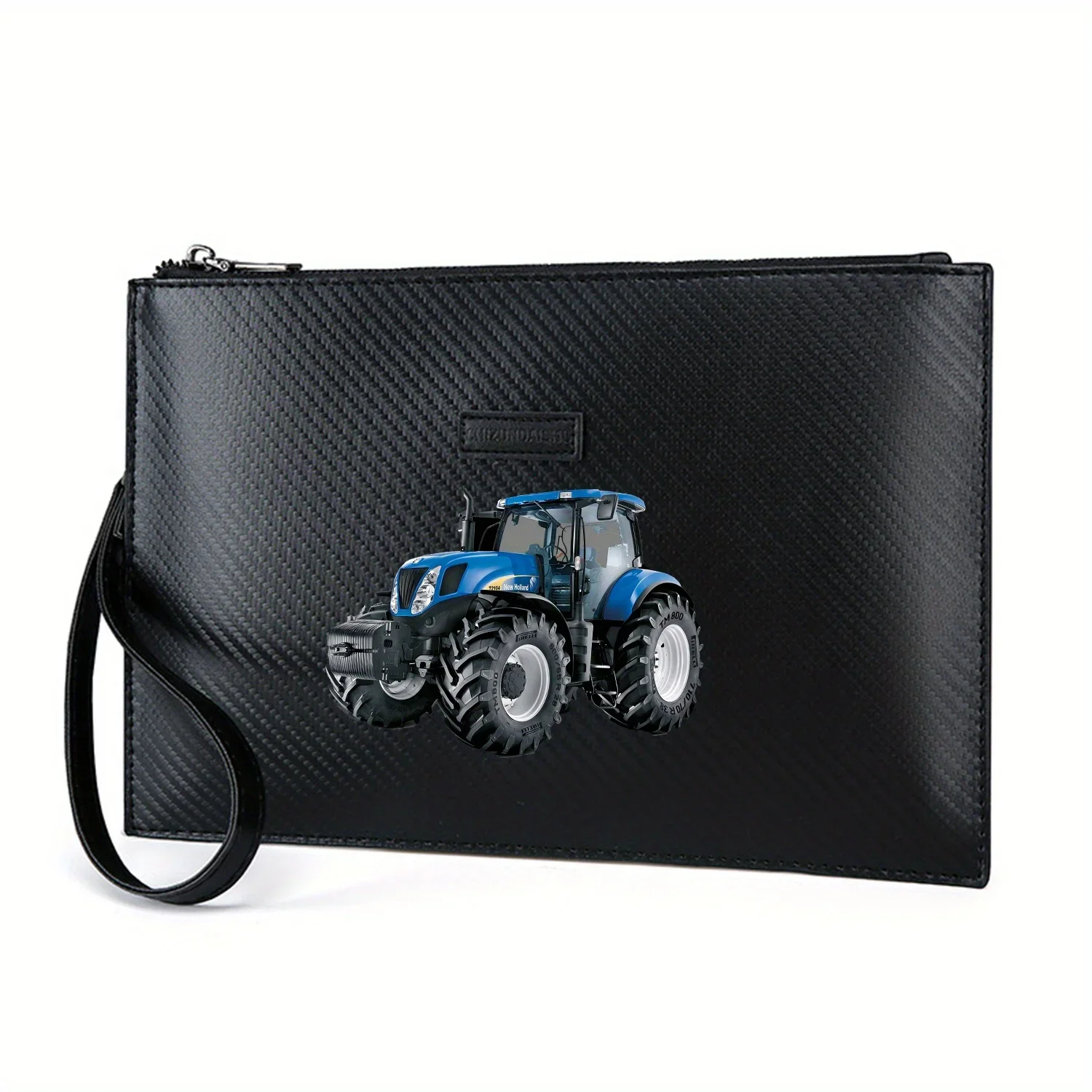 trator-azul-com-rodas-pretas-bolsa-masculina-elegante-impressa-em-pu-elegante-e-pratica-para-transporte-diario