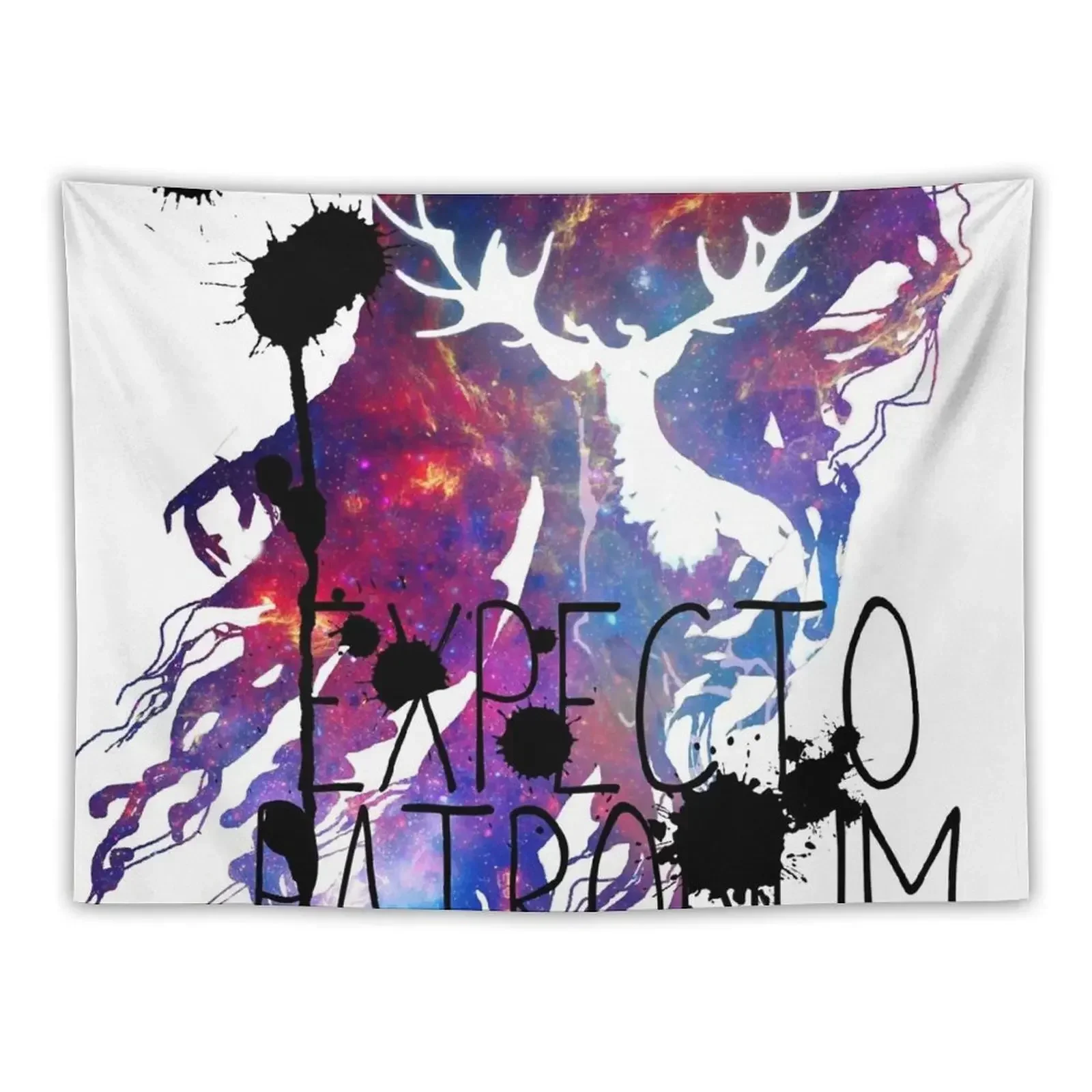 

EXPECTO PATRONUM HEDWIG GALAXY Tapestry Wall Tapestries Room Decorations Aesthetics Room Decor Aesthetic Tapestry