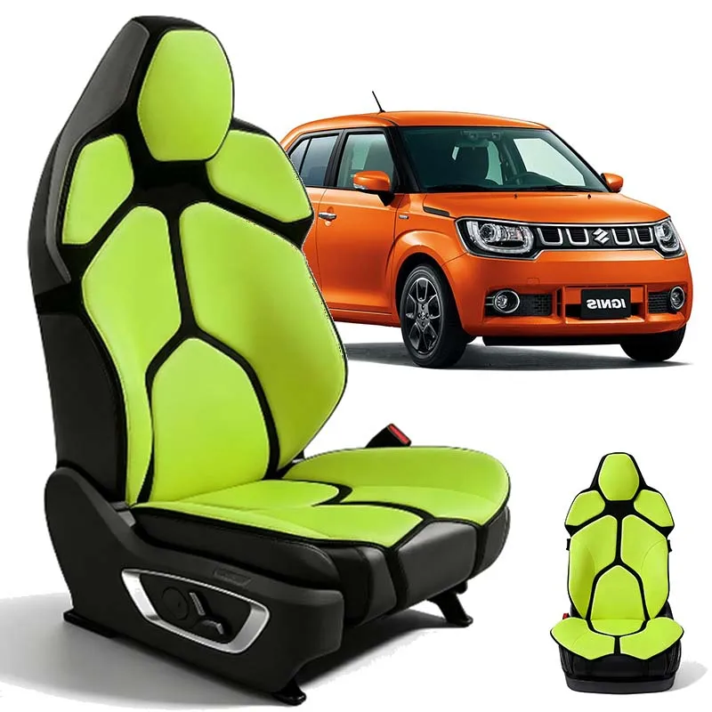 For Suzuki Ignis Breathable Mesh Lumbar Cushion Car Office Dual Use Ergonomic Back Support Pad Auto Interior Seat Accessories