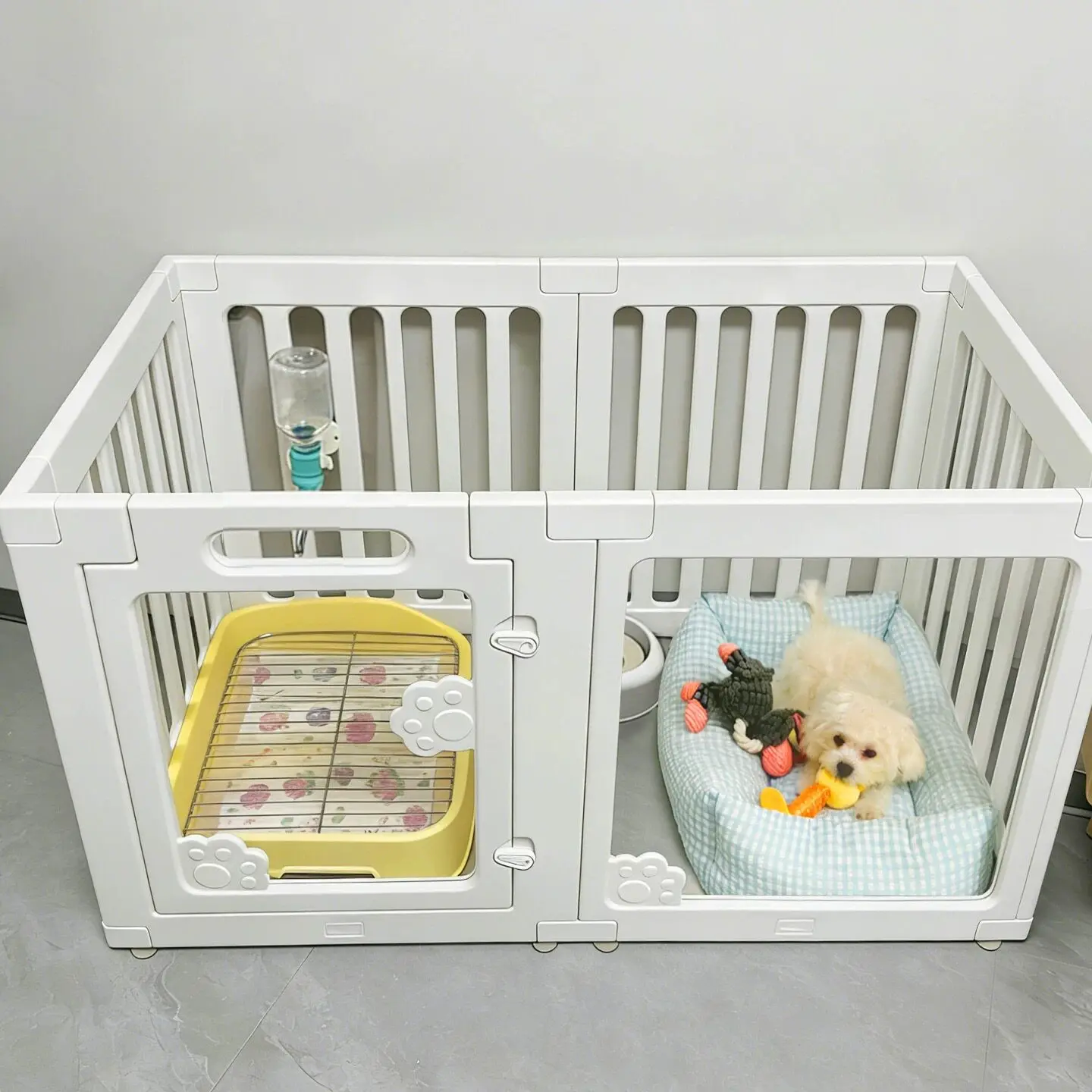 Balcony Retractable Dog Fence Folding Large Modular Outdoor Dog Fence Barrier To Stairs Basket Rejas Para Mascotas Home Decor