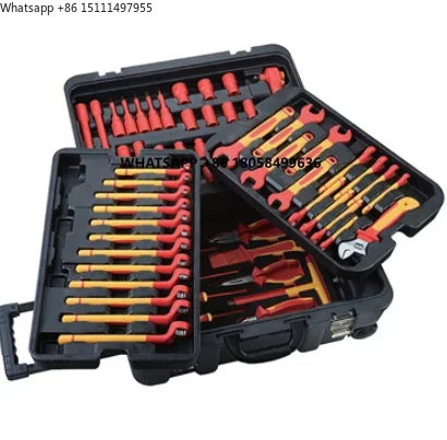 GS/VDE Certified Tool Storage Car Set 68pcs 1000v Maintenance  Tools for Electric Vehicles