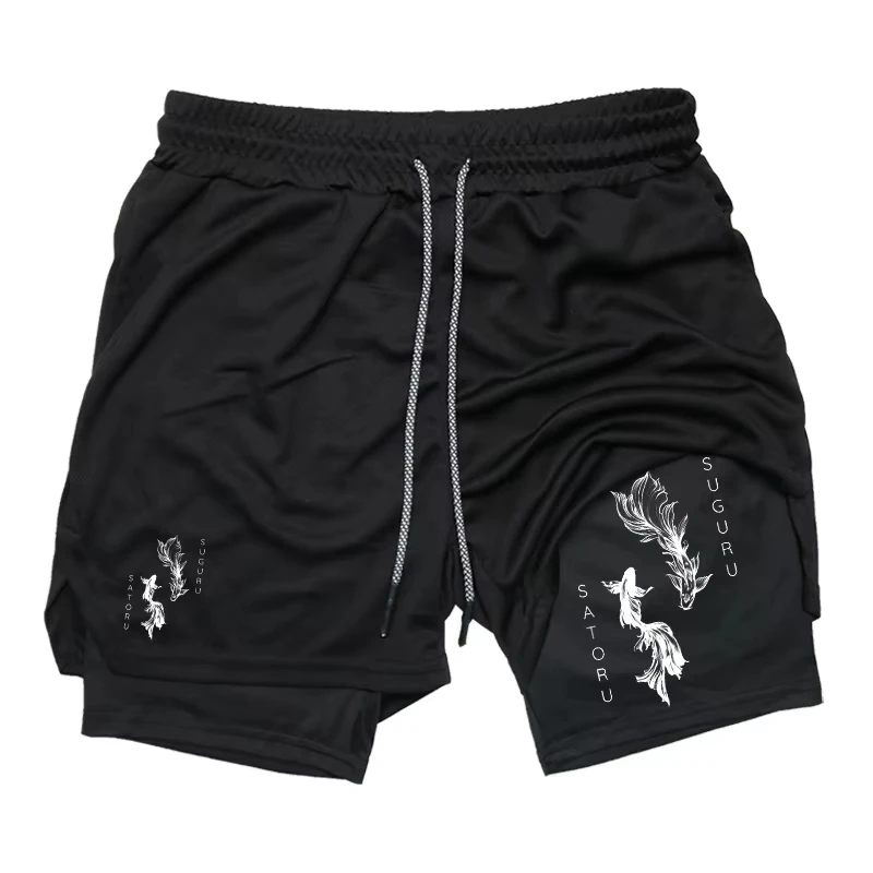 Men Sports Shorts Fitness Running Style with Smartphone Mois