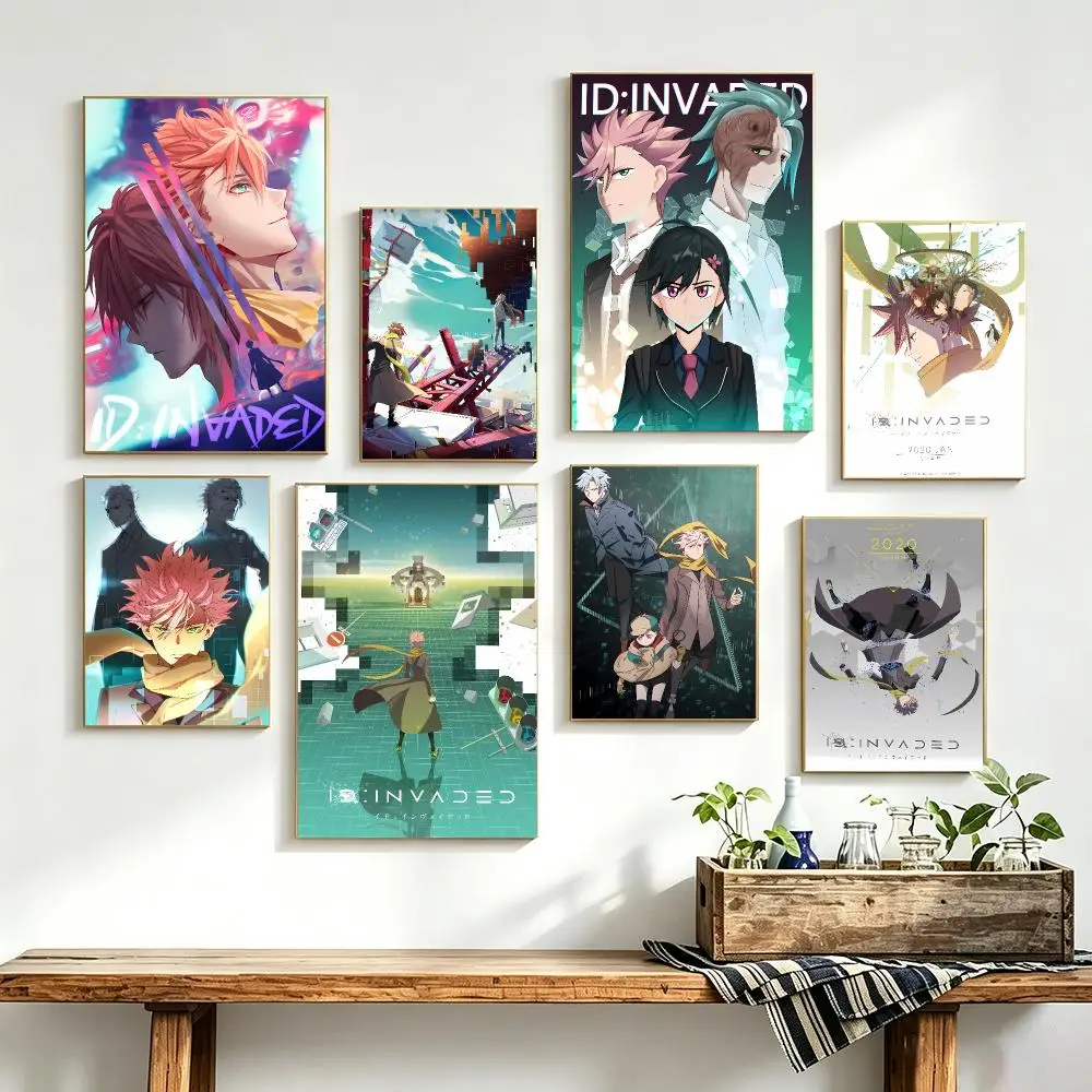 Sci-Fi Mystery Anime I-ID INVADED Poster Wall Art Decal for Bedroom Study Decor Gifts