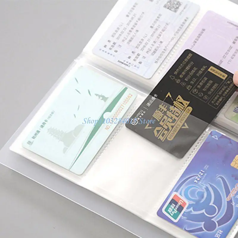 

R6FF 240 Slots Transparent PP Cover Business Card Book Large Capacity Holders