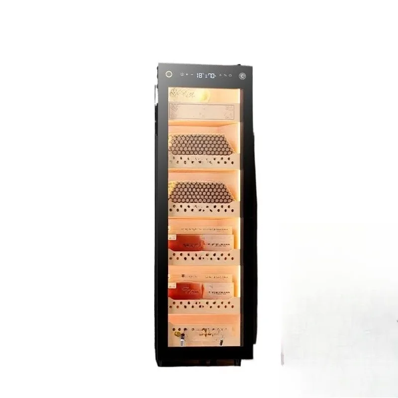 Lock Cigar Cabinet Constant Temperature and Humidity Household Smart WiFi Cedar Wood High-end Compressor Cabinet 138C