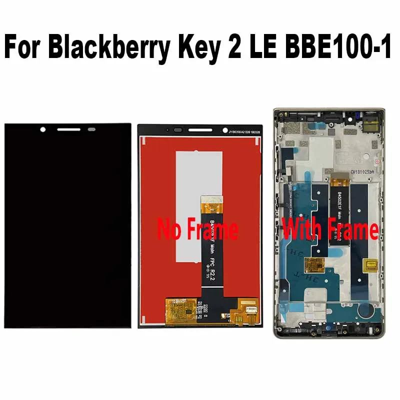 For Blackberry Key 2 LE BBE100-1 BBE100-2 BBE100-4 BBE100-5 LCD Display Touch Screen Digitizer Assembly For Key 2 LE Dual Sim