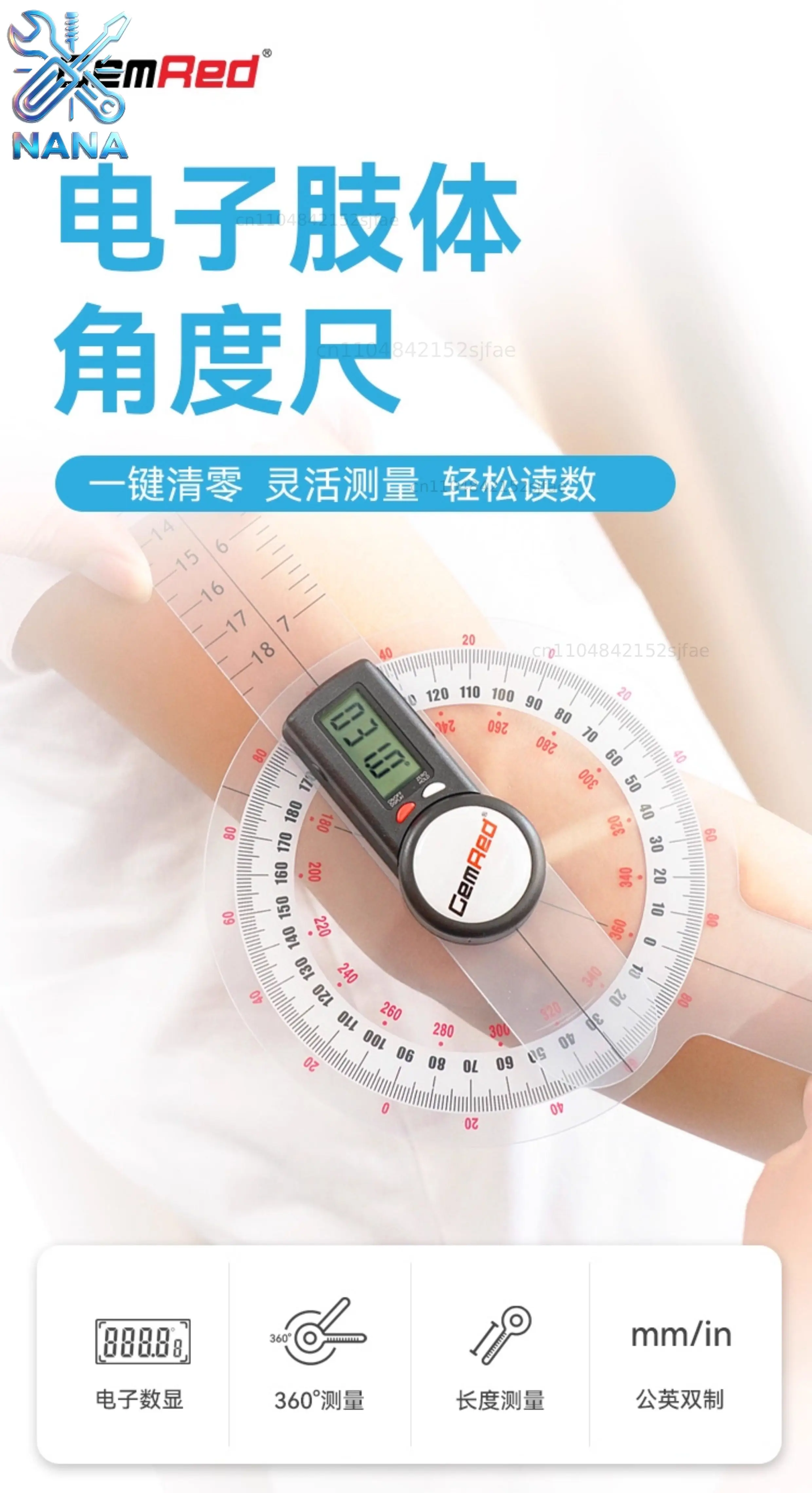 Joint Activity Protractor Angle Gauge Knee Rehabilitation Measurement Limb Activity Assessment Tool Elbow Valgus Angle Gauge