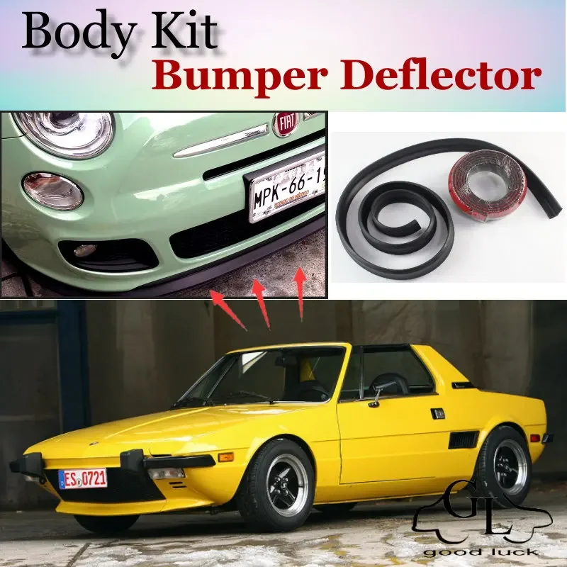 Bumper Lip Deflector Lips For Fiat Bertone X1/9 Front Spoiler Skirt For TopGear Friends Car to View Tuning / Body Kit / Strip