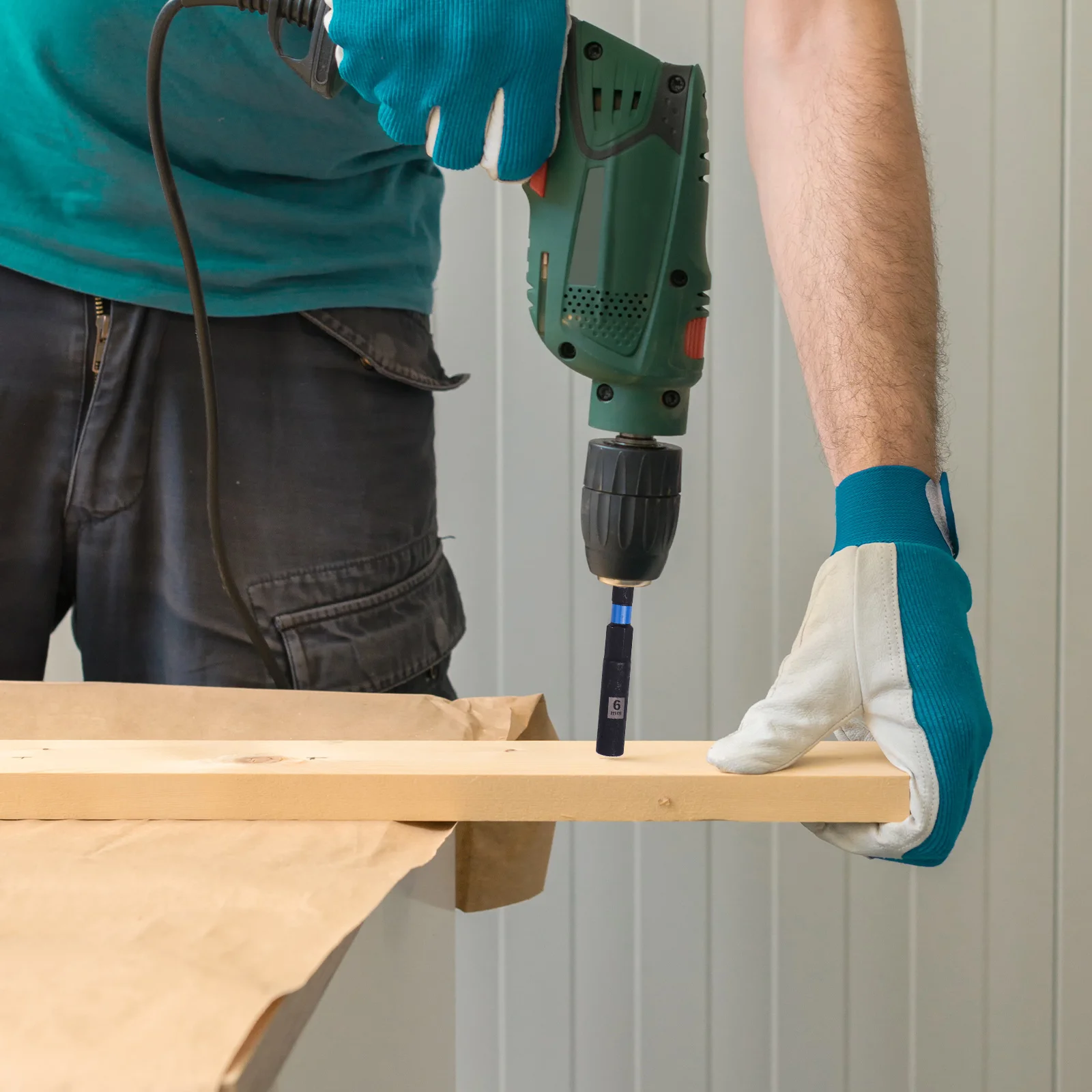 

5 шт., длина 150 мм, шестигранная гайка, адаптер для сверла, торцевой ключ, удлинительная втулка 8-12 мм для пневматических отверток, электроинструменты