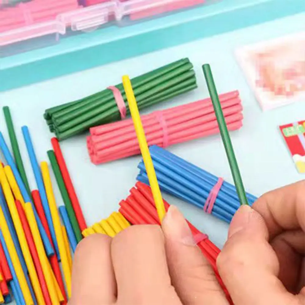 Bamboo Rods Math  Preschool Education Early Learning Counting Wood Sticks  Mathematics  Montessori Teaching