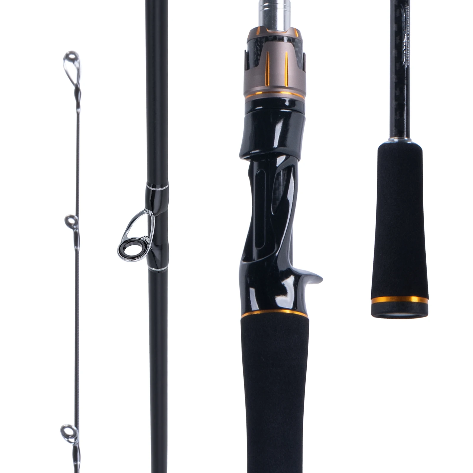 

Goture HI-POWER 1.98m 2.13m Spinning Casting Fishing Rod 2 Pieces 3-18g Lure Pole 30T Carbon Fiber ML Power Trout Bass Rods