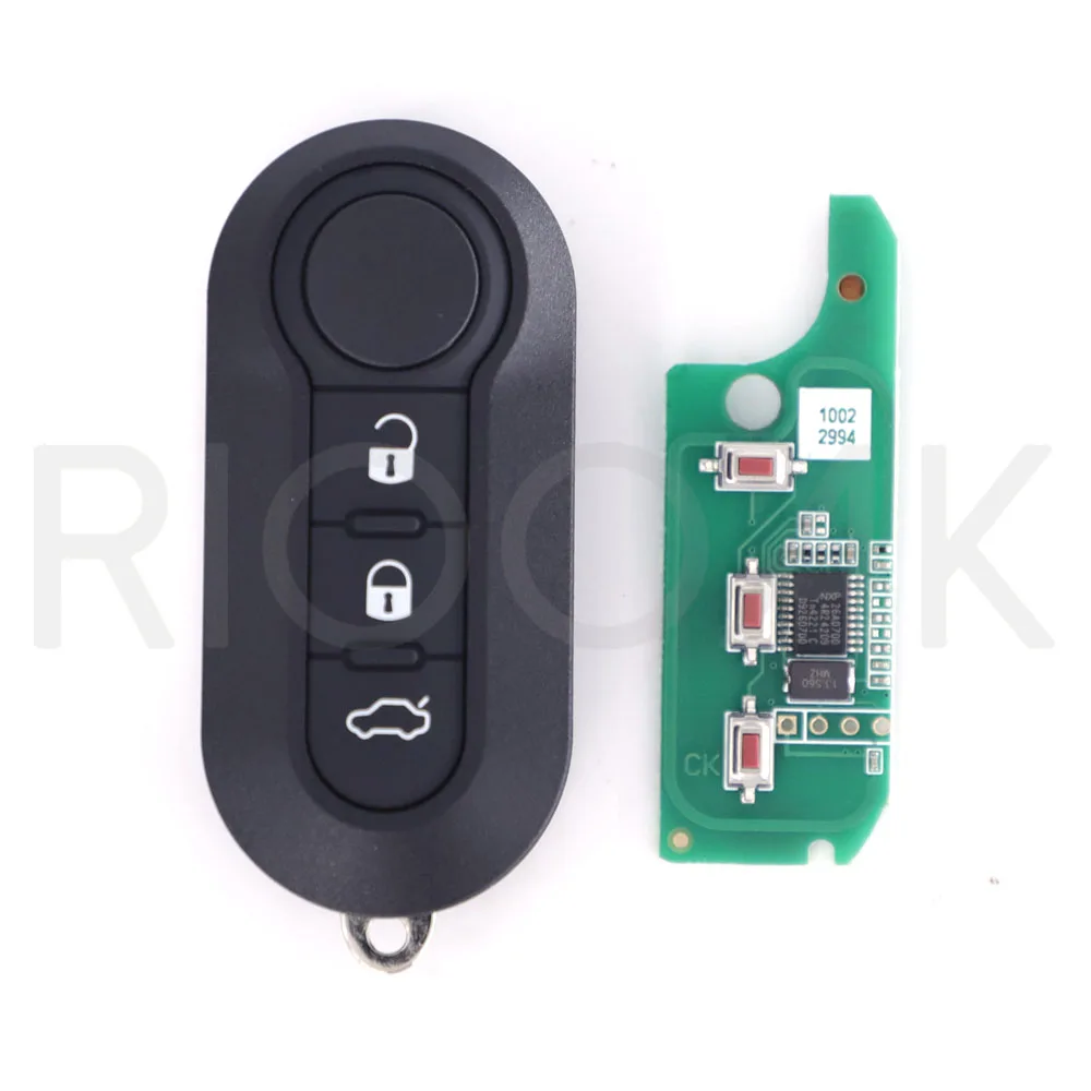 3Button Car Flip Remote Key for Fiat 500 Panda Punto Bravo Stilo Ducato 2016-2017 PCF7946 for D /M System