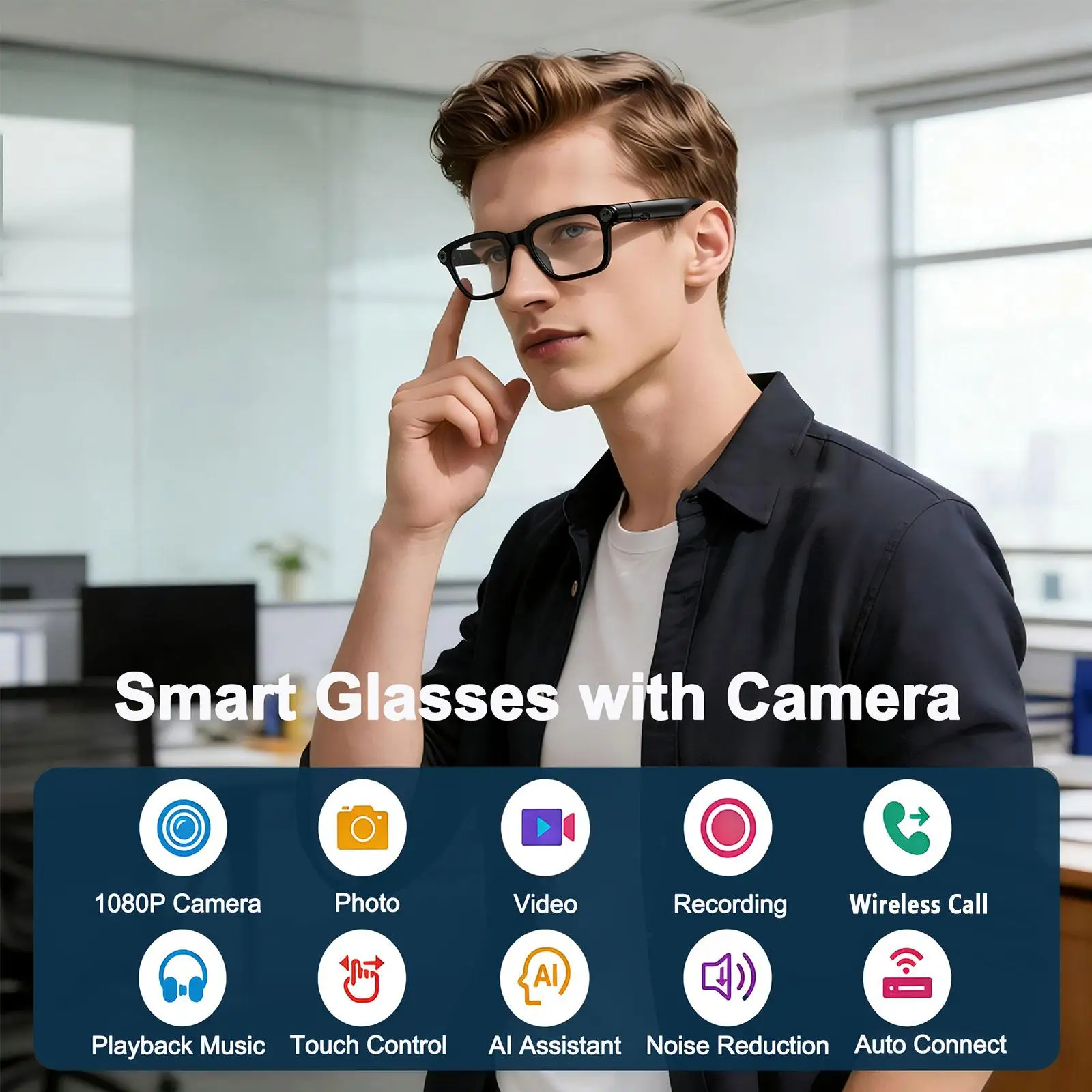 

Видеокамера в очках, интеллектуальный перевод, распознавание объектов через камеру, интерактивное взаимодействие (Q&A), Hi-Fi музыка, звонки в высоком разрешении.