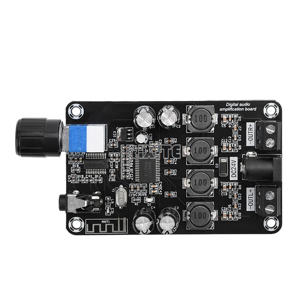 Bluetooth 5.0 디지털 오디오 전력 증폭기 모듈 50W * 2 TPA3118D2 듀얼 채널 클래스 D 오디오 전력 증폭기 보드 DC12V ~ 24V