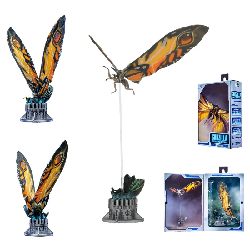 7-дюймовая фигурка NECA 2019, Godzilla King of Monsters Mothra Raton, модель, орнамент, подарок