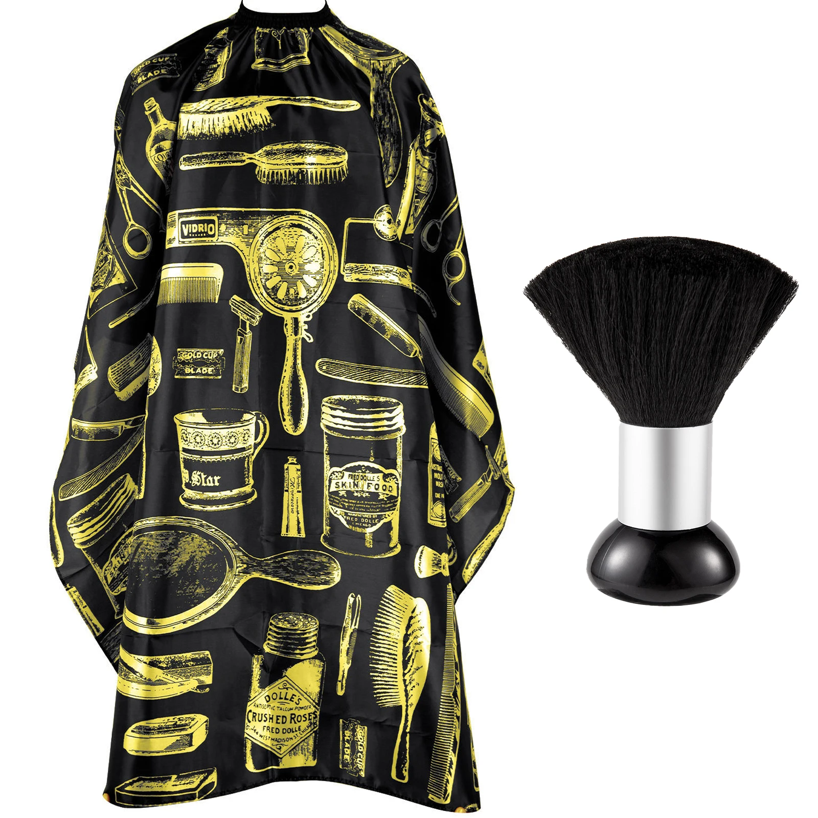 Wasserdichte Friseurschürze Haarschneidecape Friseurumhang Farbige Schürze Styling-Tuch – Detail 9