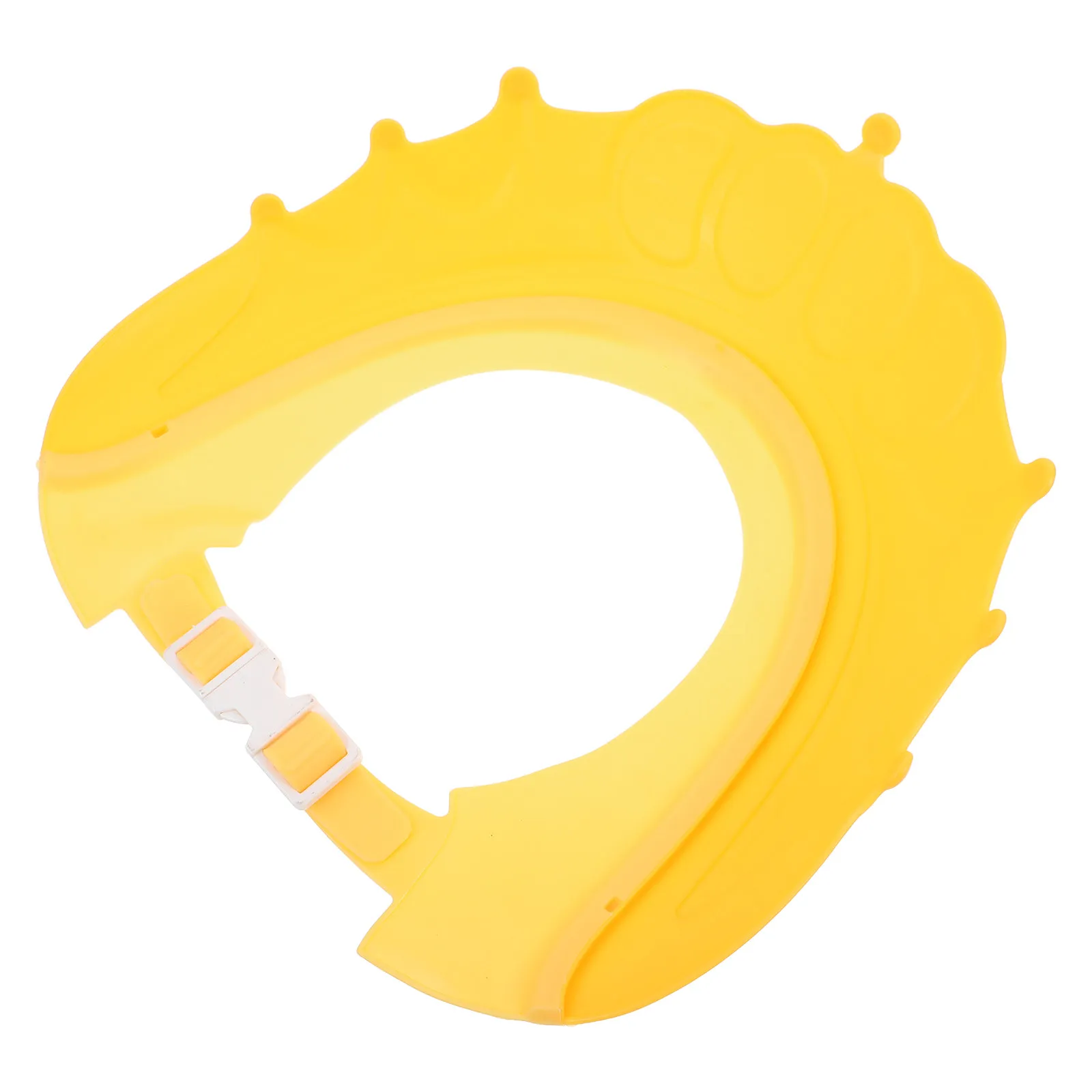 

Регулируемая силиконовая шапочка для душа с защитой ушей, водонепроницаемая, для мытья волос, аксессуар для ванной для младенцев