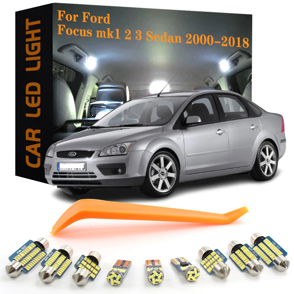 

Car LED Interior Light Canbus For Ford Focus mk1 2 3 Sedan 2000-2006 2007 2008 2009 2010 2011 2012 2013 2014 2015 2016 2017 2018