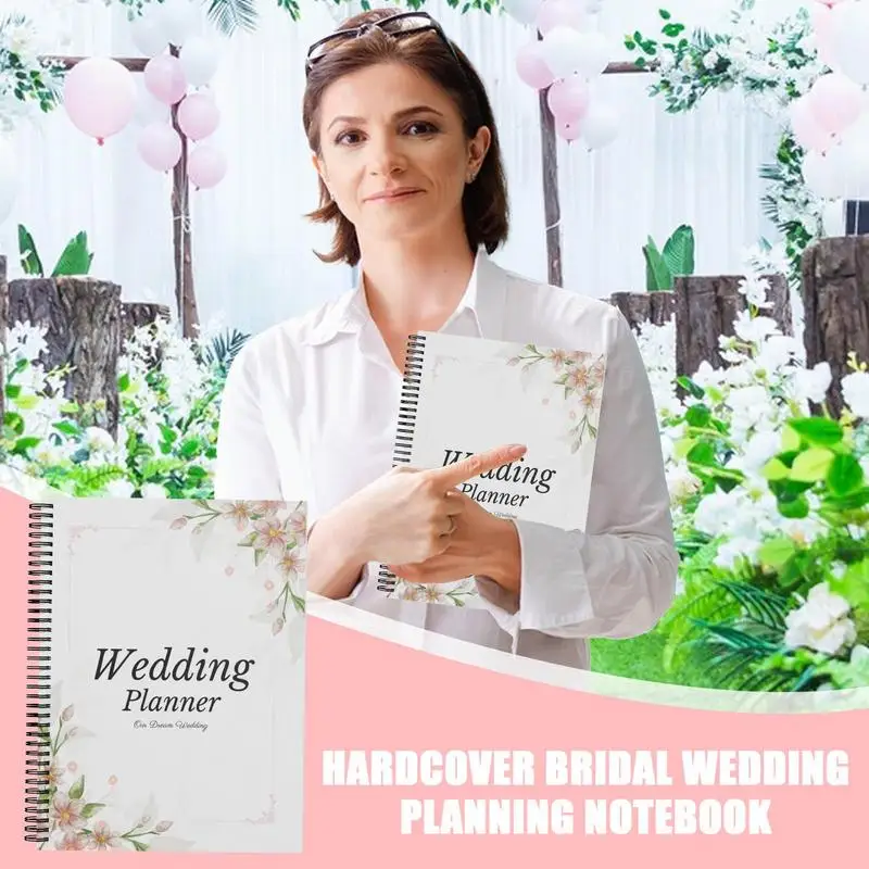 Bride Wedding Planner Book Bridal Wedding Planner Notebook Hardcover Engagement Planning Notebook Journal For Future Brides And