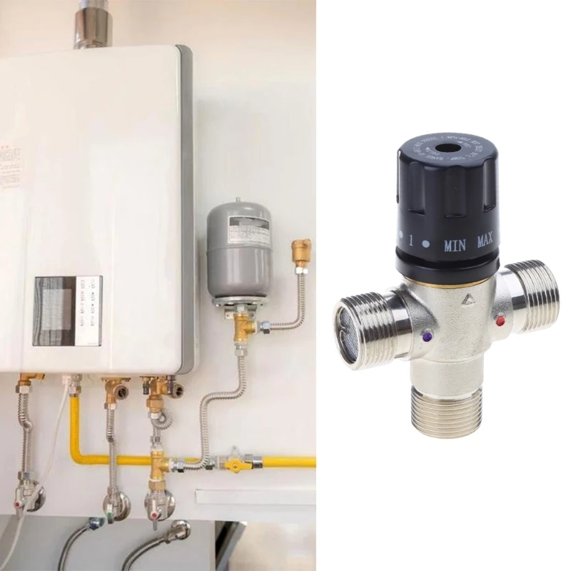 

Thermostatic Mixing for Valve 3/4" DN20 Solar Heater Thermostat TMV Thermostatic Mixing for Valve Pipe for Valve Building