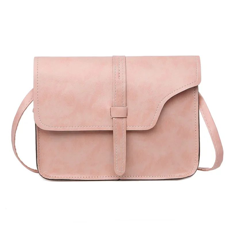 New Fashion Cheap Lady Shoulder Bags Simple Retro Women Messenger Bag Solid Color All-match Small Square Crossbody Bag for Women