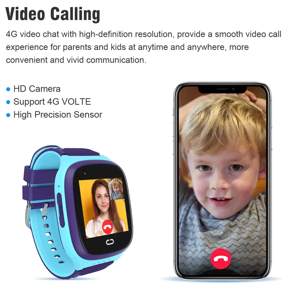 4G Kids Smart Watch Video Call  LT31 Phone Watch GPS Tracker SOS Child Smartwatch Call Back Monitor Waterproof Clock Gifts