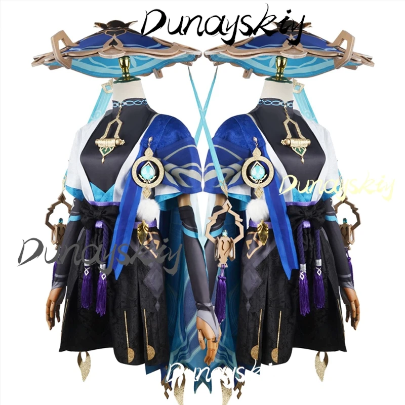 Wanderer Scaramouche Cosplay Costume Game Genshin Impact Wanderer Full Set of Clothing Wig Anime cosplay Uniform Customized