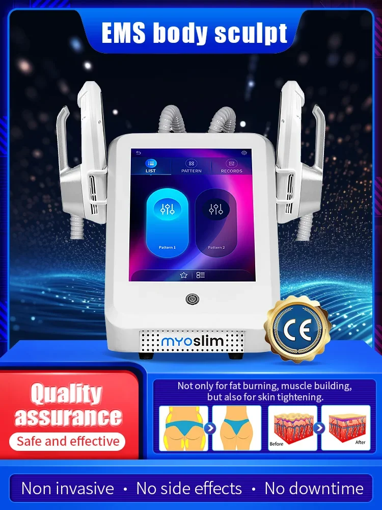 Macchina Professionale EMS per Scolpire il Corpo RF HI-EMT per Riduzione del Grasso Perdita di Peso Stimolazione Muscolare Dimagrante Elettrico Myoslim