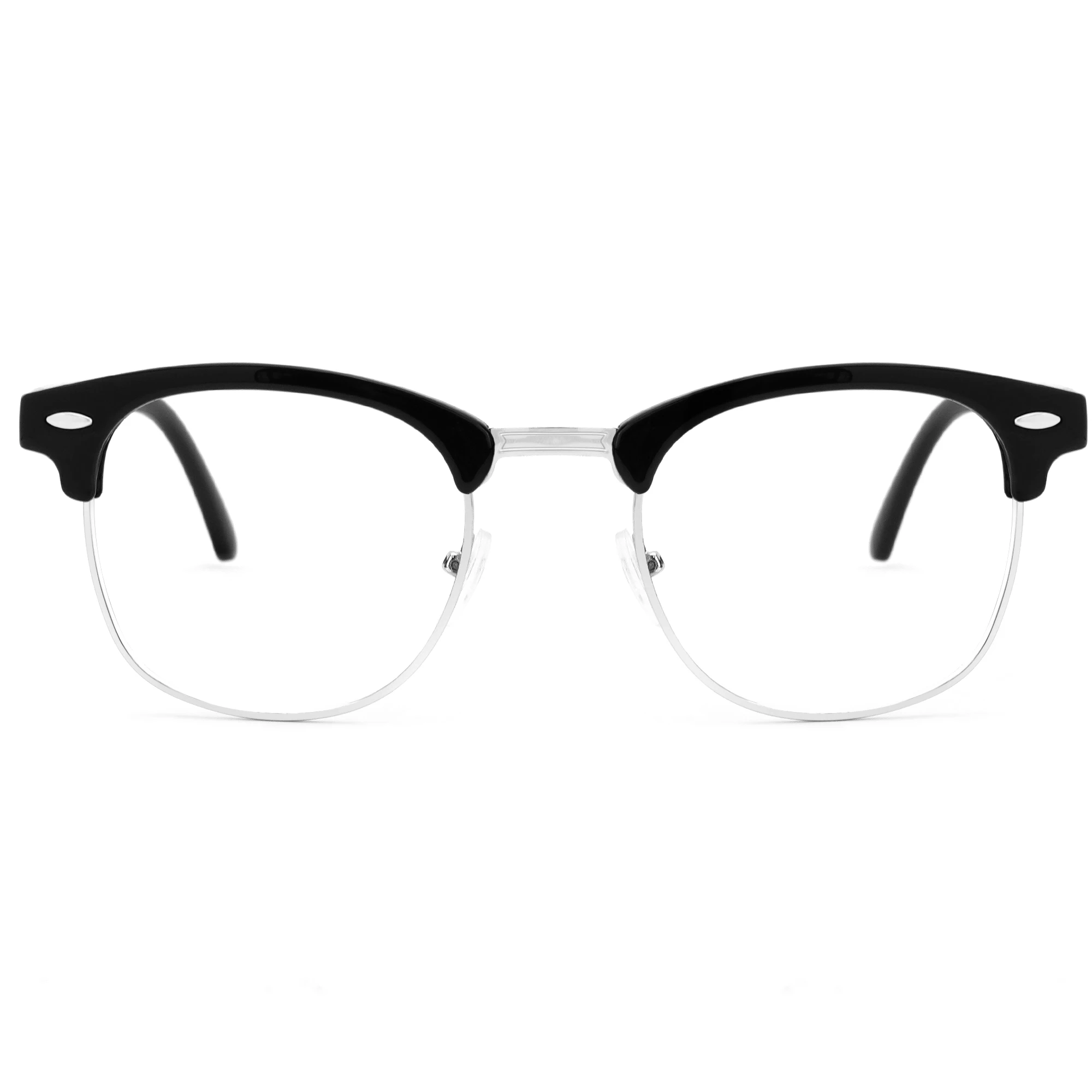 

Zeelool Stylish Semi-rimless Eyeglasses Square Mixed Eyewear Frame for Women Men ZOX496376