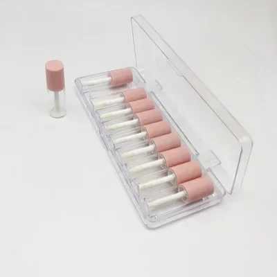 

10/20/50pcs per set mini lip gloss tube, pink lip gloss container 3ml