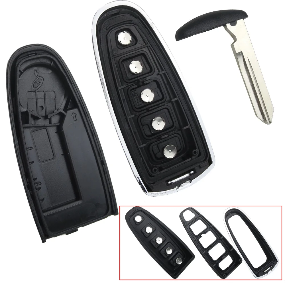 WFMJ New 5 Buttons For Ford Explorer Edge Escape Remote Smart Key Case Shell Fob