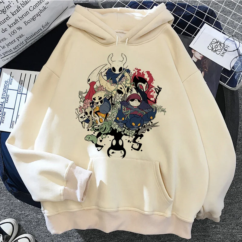 Hollow Knight Print Hoodie Men/Women y2k Casual Fashion Hooded Shirt Long Sleeves Pullover Sweatshirts Oversized Unisex Clothing