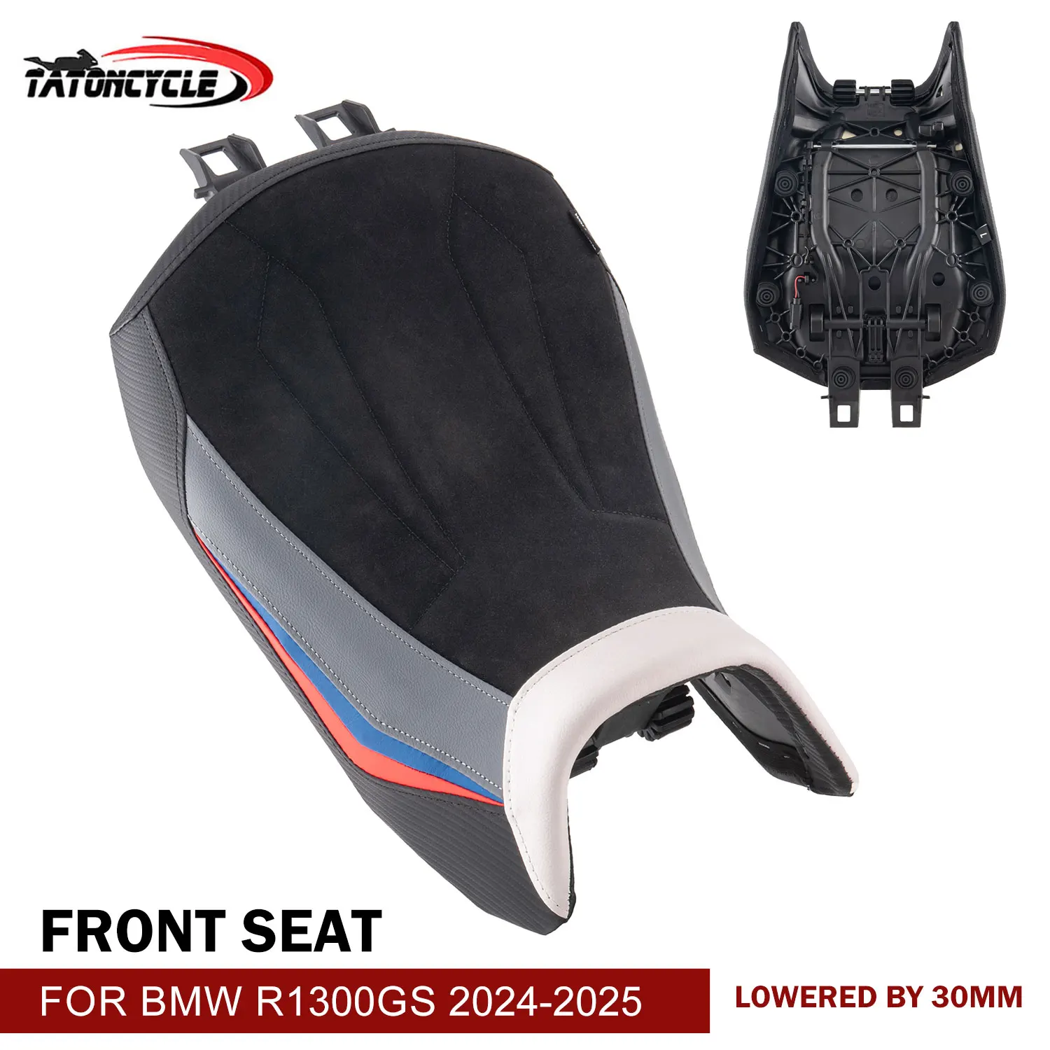 

For BMW R1300GS 2024-2025 Motorcycle Driver Front Seat Cushion Pad Lowered by 30mm Single Seat Motorcycle Accessories
