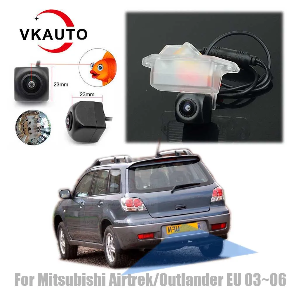 

VKAUTO Fish Eye Rear View Camera For Mitsubishi Airtrek/Outlander I EU 2003 2004 2005 2006 CCD HD Reverse Backup Camera Monitor