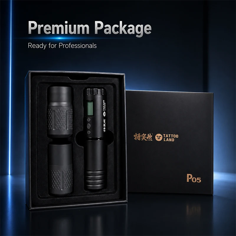 Wireless Tattoo Pen Kit Coreless Brushless Motor LED Digital Display Permanent Makeup Machine For Professional Tattoo Artists