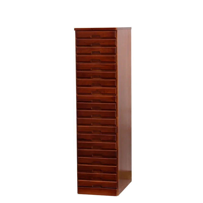 Multifunctional Wooden A4 File Cabinet, Ideal for Organizing Office Documents and Supplies, Style Storage