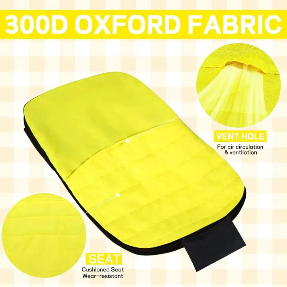 

Durable Tractor Seat Protector Waterproof Lawn Mower Seat Cover with Mesh Pocket Heavy Duty Riding Tractor Seat Protector