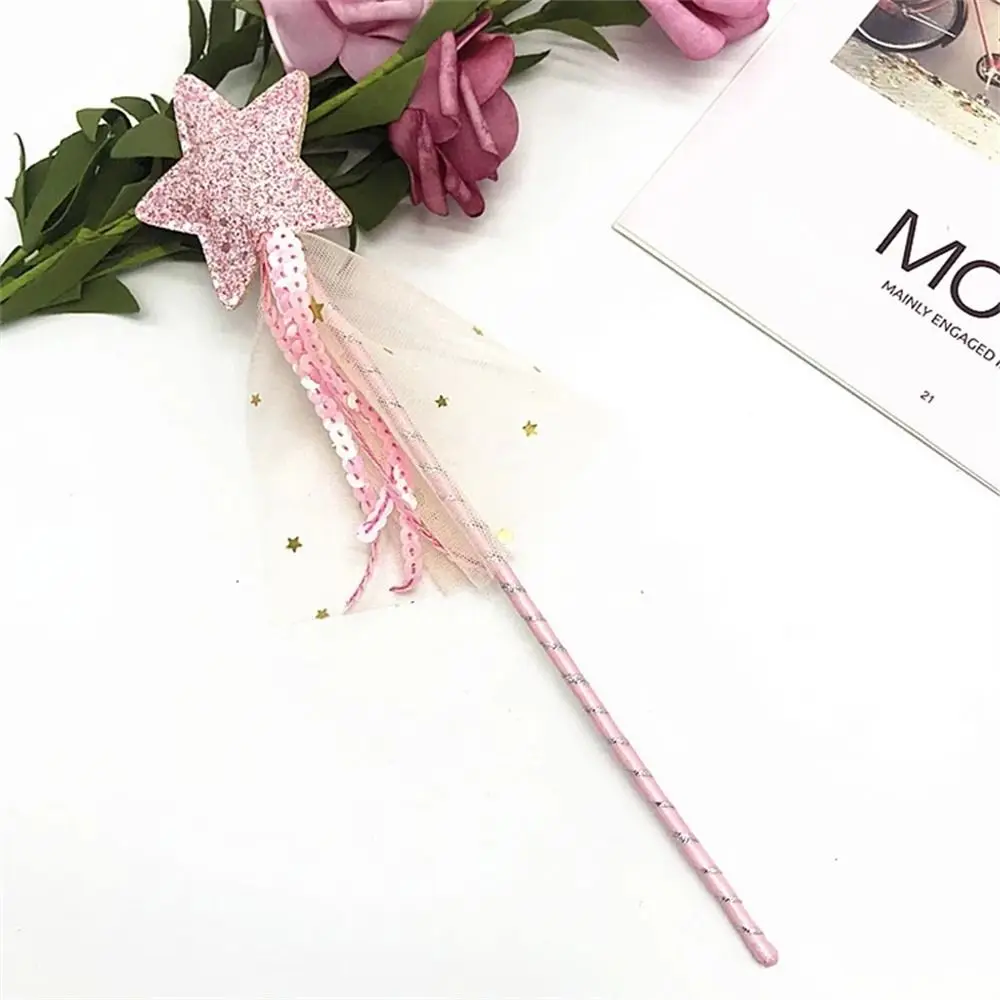 New Fairy Handmade Tickling Cat Stick Pentagram Fairy Stick Magic Stick Children Feather Super Fairy Little Girl Toy