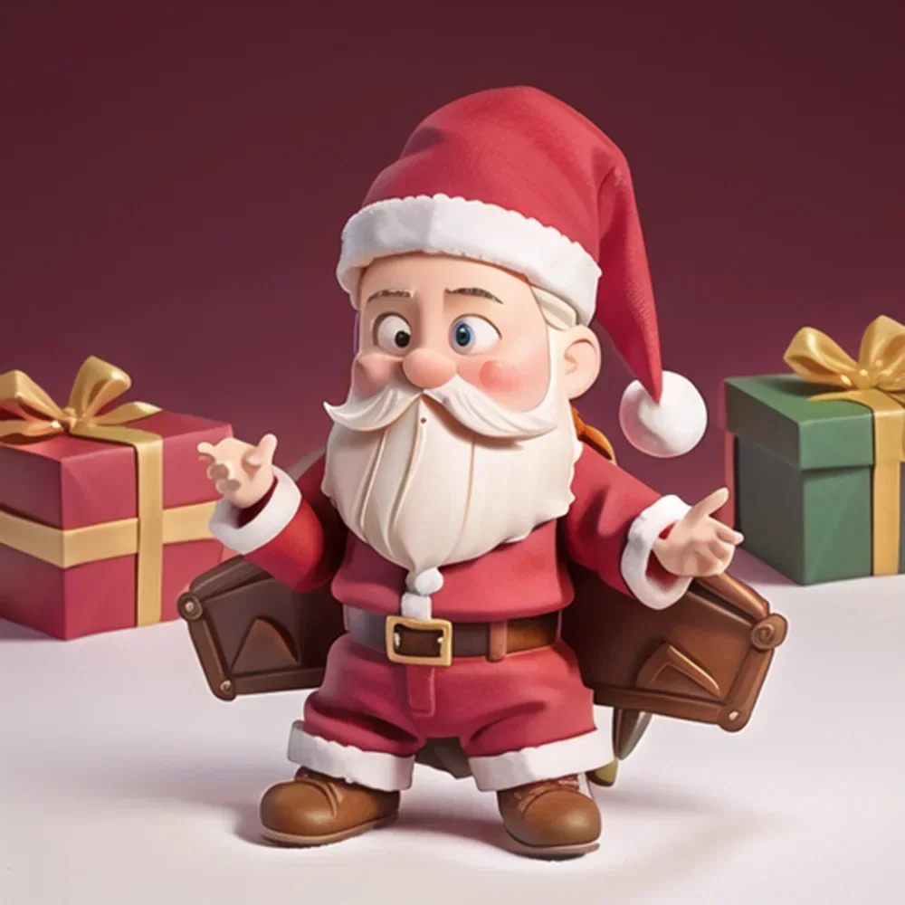 New Christmas White Beard Old Man Resin Craft Decoration Home Desktop Decoration Christmas Doll
