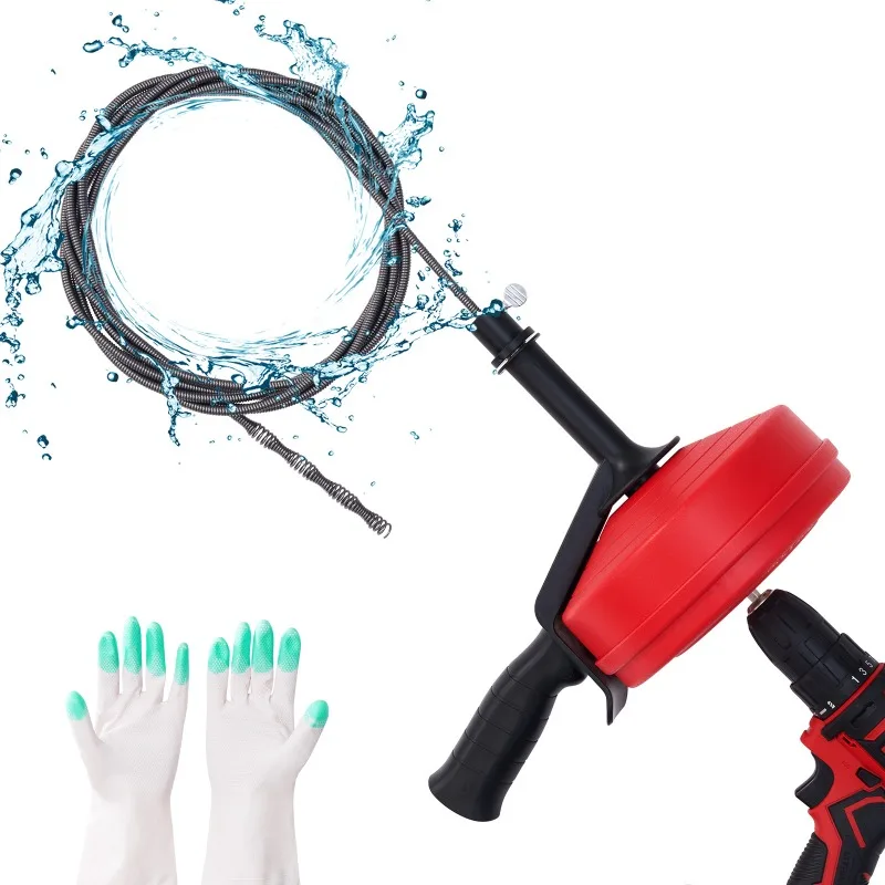 Drain Pipe Cleaning Machine Household Sewer Unclog Tool For Kitchen Toilet Floor Drain Clog Removal Equipment
