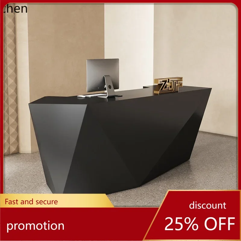 

HXL Beauty salon checkout page Black paint light luxury homestay front desk creative clothing store