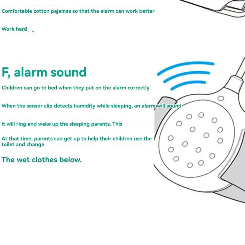 A07I إنذار تذكير الرطب للأطفال التبول اللاإرادي صبي بنات أطفال الكبار Enuresis MA-108 #6