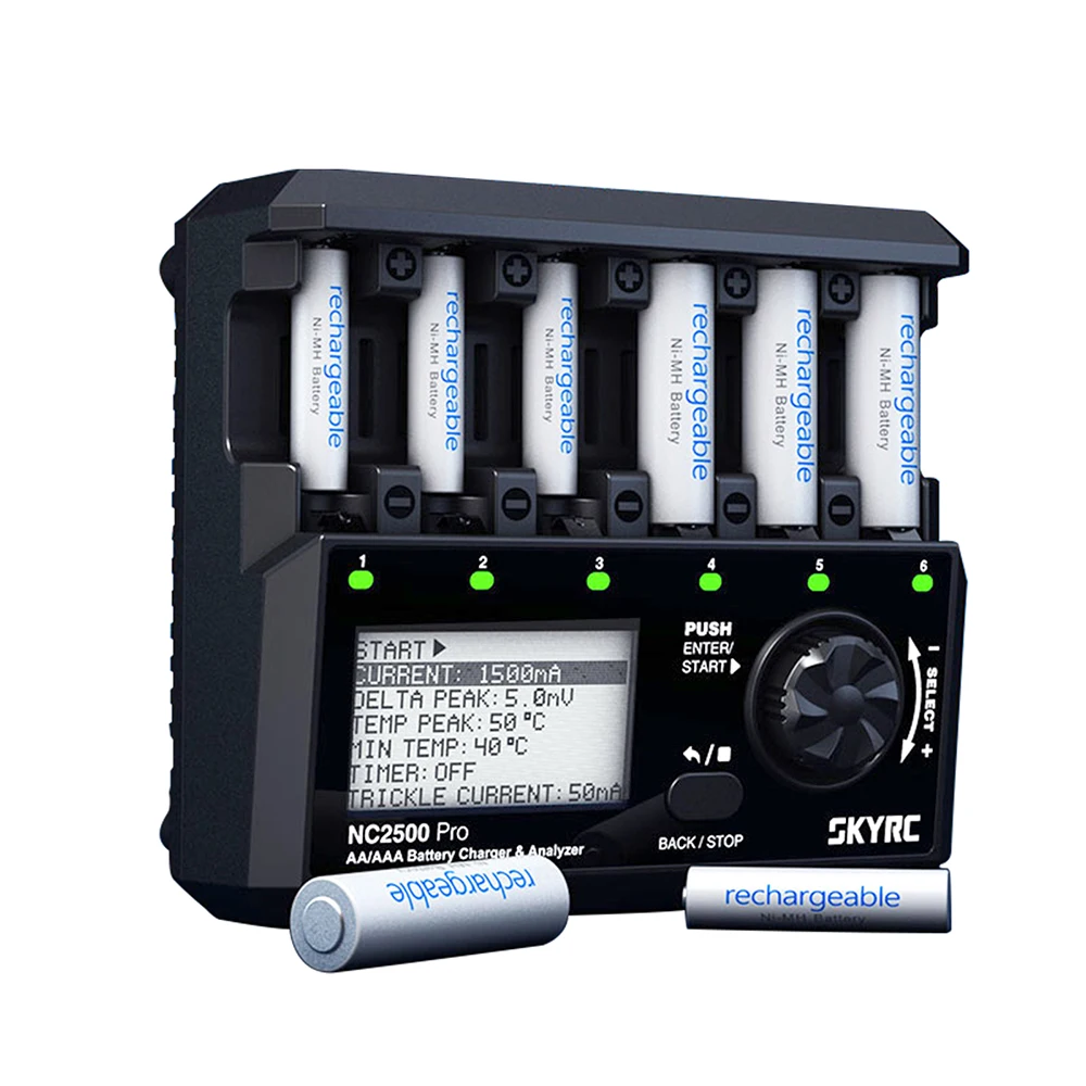SKYRC MC3000 배터리 충전기, AA AAA Nimh 범용 충전식 BT LCD 스마트 배터리 충전기, NC2500 Pro, NC2200