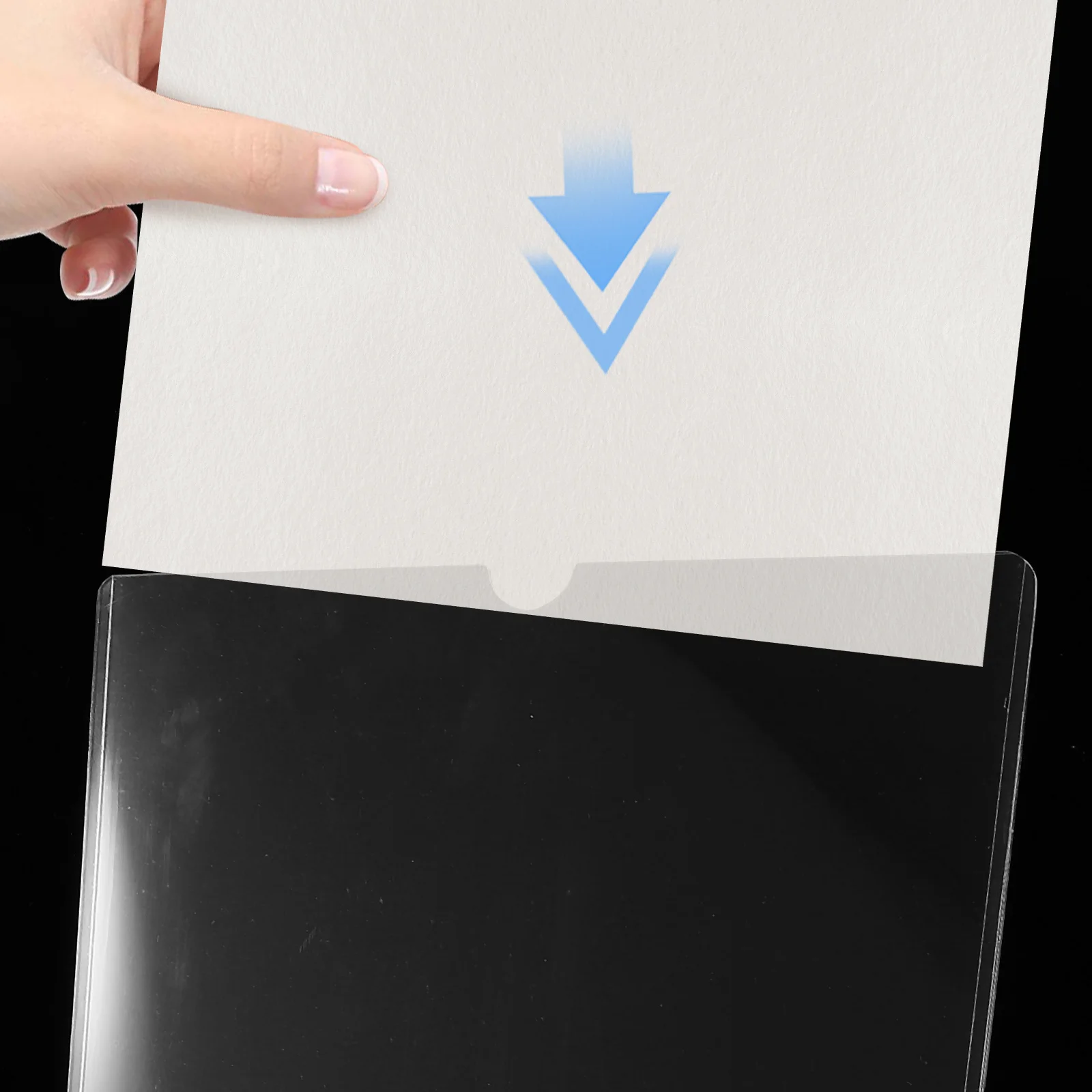 14pcs A4 PVC Transparent Study Document Bag File Folders Office Supplies Paper Storage Container Document Bag