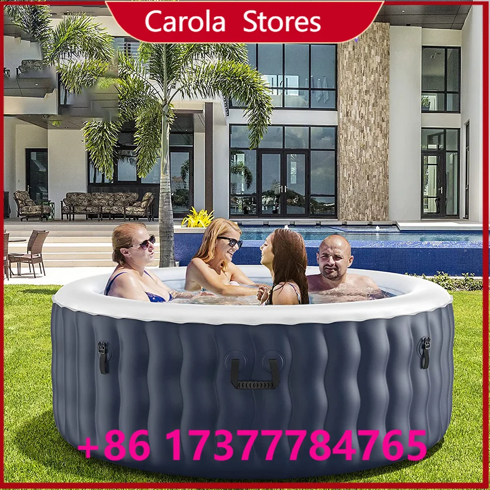 

Hot Sale Round Inflatable SPA Hot Tub 2-4 Person PVC Outdoor Massage Pool For Backyard Relaxation