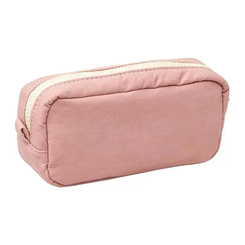 Y1UB Zippers Pencil Case with Interior Compartments and Soft Polyester Construction for Organized School and Office Supplies