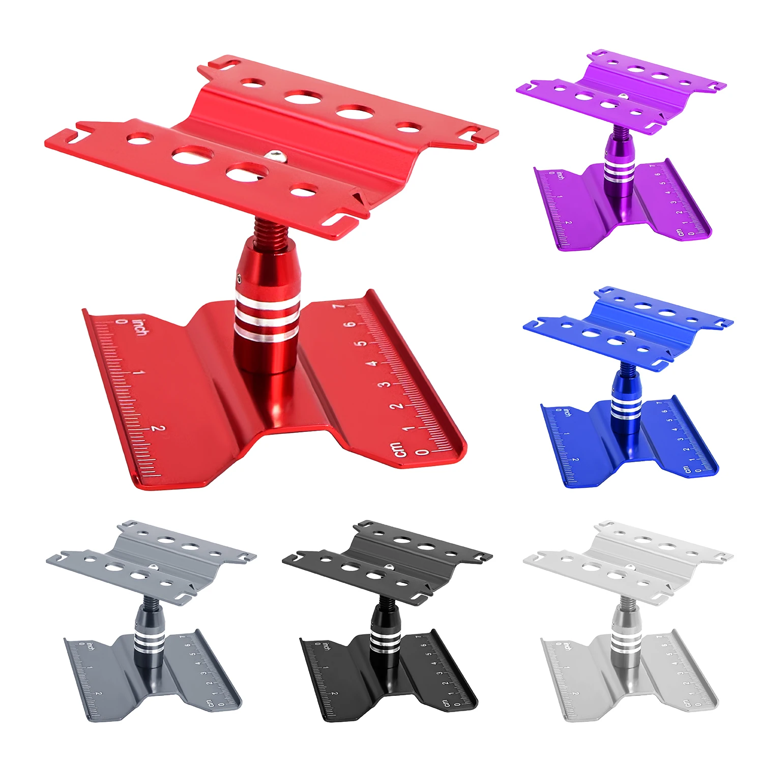 Aluminum Repair Stand Workstation 360° Adjustable For 1/18 1/24 RC Crawler SCX24 TRX4M FCX24 1/12 1/14  1/16  MN WPL   MJX