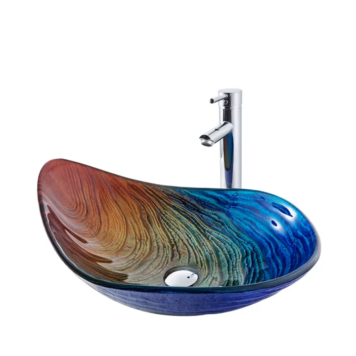 

New Colors Art Vessel Toilet Vanity Table Top Lavatory Cabinet Countertop Faucets Luxury Bathroom Sinks Wash Basin Price